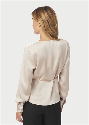 Caprina heavy sateen bluse Champagne Neo Noir 